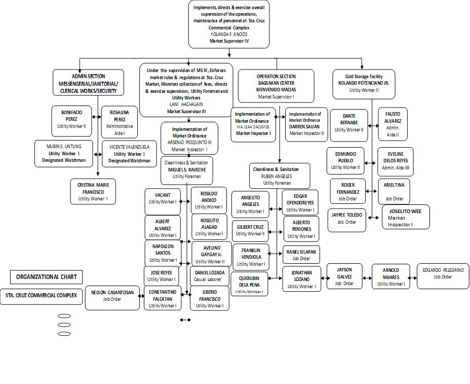 Organization Chart-Sta. Cruz Commercial Complex | City Administrator